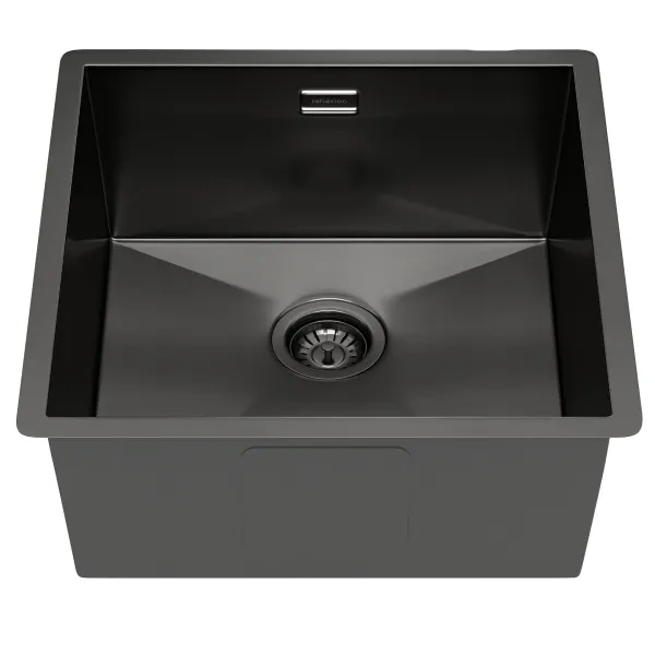 Мойка кухонная Reflexion Como 44-BL RX2044BLS оружейная сталь