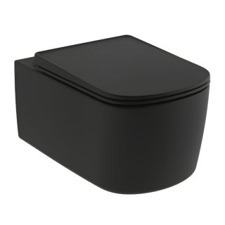 Подвесной унитаз Kludi Resa S 27WCW0139 безободковый чёрный матовый