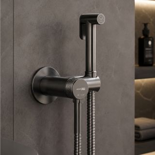 Гигиенический душ со смесителем WasserKRAFT Muritz 9838GR графит