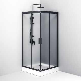 Душевой уголок Am.Pm Gem 90x90см чёрный матовый W90G-403-090BT Душевой уголок Am.Pm Gem 90x90см чёрный матовый W90G-403-090BT