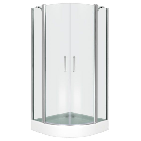 Душевой уголок Good Door Pandora R-80-T-CH стекло прозрачное с рисунком Тростник