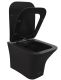 Подвесной унитаз Cerutti SPA Vettore Aria MB CT7506 безободковый чёрный матовый