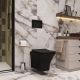 Подвесной унитаз Cerutti SPA Vettore Aria MB CT7506 безободковый чёрный матовый