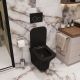 Подвесной унитаз Cerutti SPA Vettore Aria MB CT7506 безободковый чёрный матовый