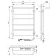 Полотенцесушитель электрический Laris Прайм ЧК П6 400x600 R 75201060 Белый муар Полотенцесушитель электрический Laris Прайм ЧК П6 400x600 R 75201060 Белый муар