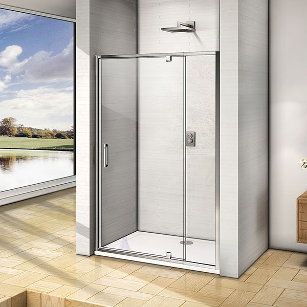 Душевая дверь Good Door Orion WTW - PD-130-С-CH стекло прозрачное