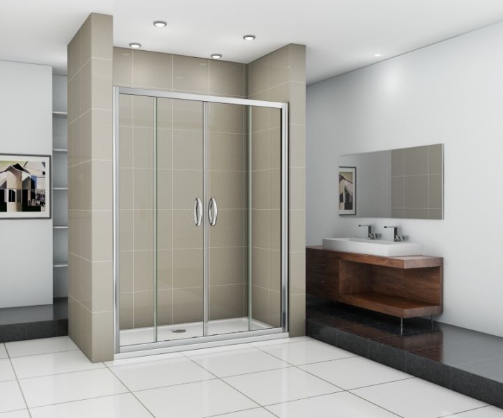 Душевая дверь в нишу Good Door Infinity WTW-TD-150-G-CH стекло матовое