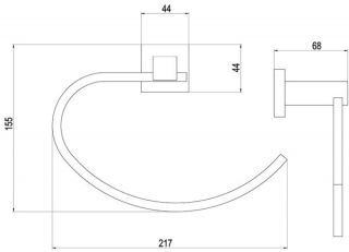 Полотенцедержатель Timo Selene хром 10050/00