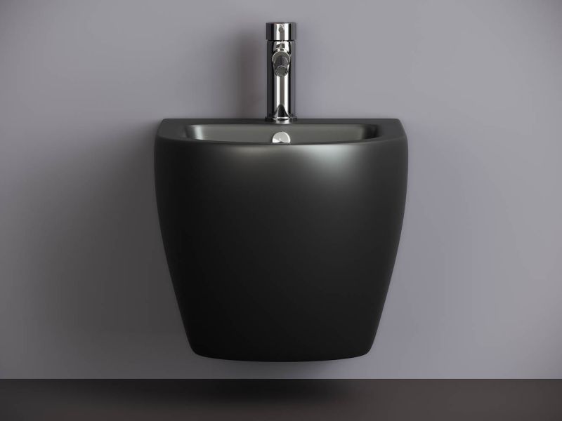 Биде подвесное Ceramica Nova Metropol CN4003MB чёрный матовый