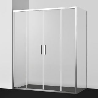 Душевой уголок Wasserkraft Lippe 45S 45S55 170х100 см хром