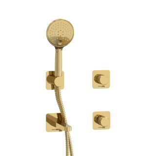 Встраиваемый комплект для ванны с лейкой и изливом WasserKRAFT Ems A7651.303.305.280.197.207 золото