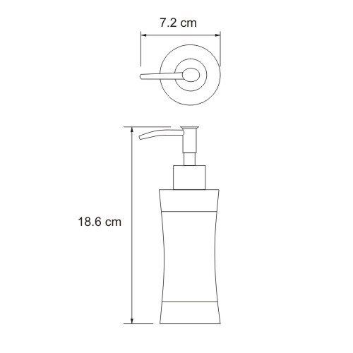 Wasserkraft Wern K-7599 Дозатор для жидкого мыла 260 ml Wasserkraft Wern K-7599 Дозатор для жидкого мыла 260 ml