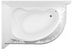 Карниз для ванны Aquanet Capri 170х110 полукруглый
