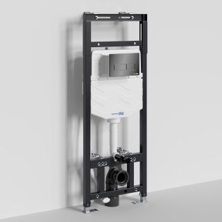 Система инсталляции для унитазов WasserKRAFT Alme 15TLT.010.ME.PB03 с кнопкой смыва