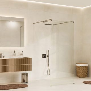 Душевая перегородка WasserKRAFT Vechte 60W46BN 110 см профиль никель стекло прозрачное