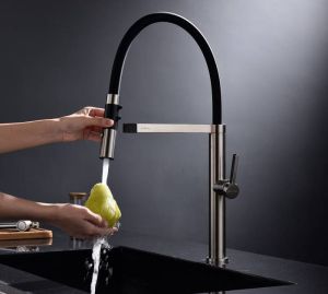 Смеситель для кухни Paulmark Leader Le214101-NI никель