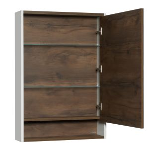 Зеркальный шкаф Акватон Капри 60см таксиния тёмная 1A230302KPDB0