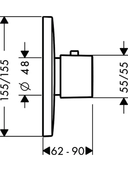 Смеситель для душа Hansgrohe PuraVida 15772000S хром Смеситель для душа Hansgrohe PuraVida 15772000S хром