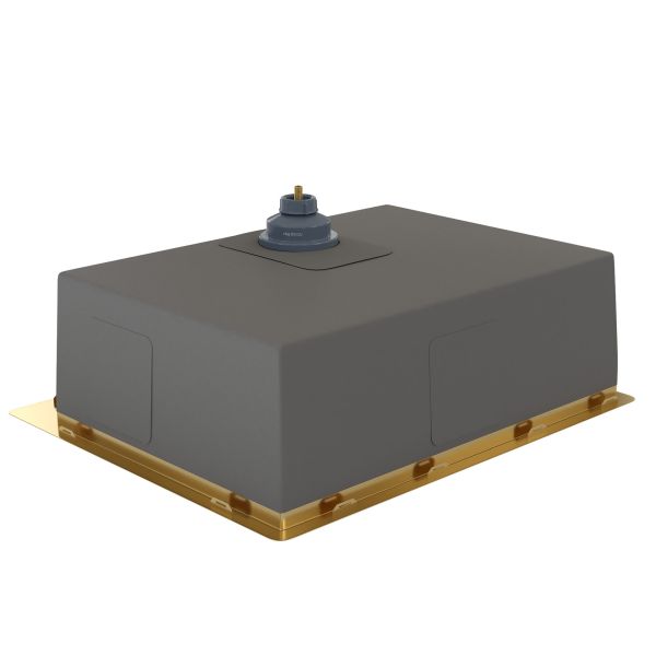 Мойка кухонная Reflexion Iseo 60-GD RX2260GD брашированное золото