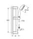 Комплект смесителей для ванны  GROHE BauEdge 1000180 хром