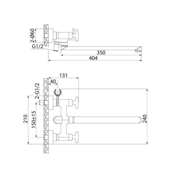 Смеситель для ванны IDDIS Acros хром ACRSBL2i10WA