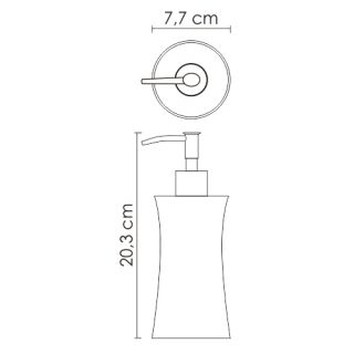 Дозатор для жидкого мыла WasserKRAFT Salm K-7699 Дозатор для жидкого мыла WasserKRAFT Salm K-7699