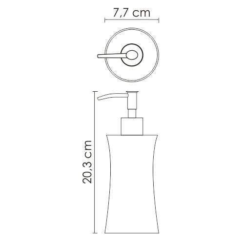 Дозатор для жидкого мыла WasserKRAFT Salm K-7699 Дозатор для жидкого мыла WasserKRAFT Salm K-7699