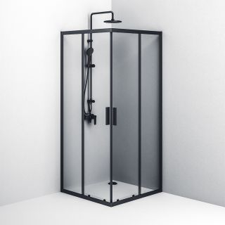 Душевой уголок Am.Pm Gem S 90x90см чёрный матовый W93G-403-090BT Душевой уголок Am.Pm Gem S 90x90см чёрный матовый W93G-403-090BT