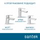 Мебельная раковина Santek Коралл 1WH110225 крыло слева 83 см белый
