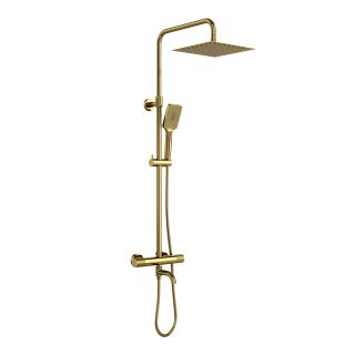 Душевая стойка WasserKRAFT Muritz Thermo 98101.261.346PG с термостатическим смесителем золото