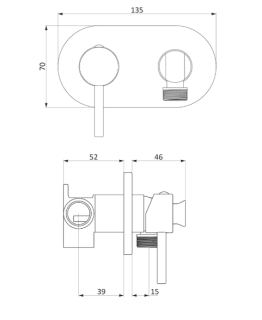 Смеситель RedBlu by Damixa OPTION 214000000  с гигиеническим душем Смеситель RedBlu by Damixa OPTION 214000000  с гигиеническим душем