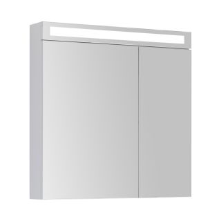 Зеркальный шкаф Dreja.Rus MAX 80 с LED-освещением, белый глянец