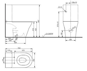 Напольный унитаз TOTO MH CW161Y#XW безободковый белый