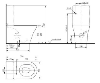 Напольный унитаз TOTO MH CW161Y#XW безободковый белый Напольный унитаз TOTO MH CW161Y#XW безободковый белый