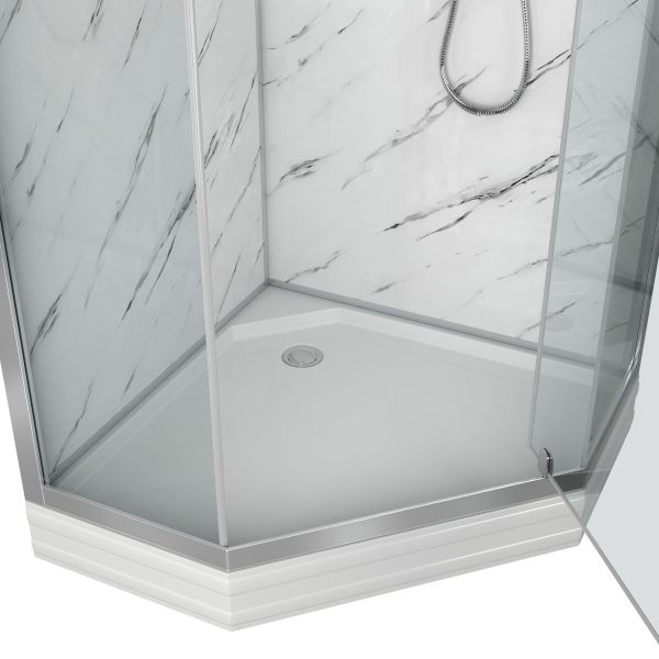 Душевая кабина Niagara Luxe NG-7701DM 90x90 см Мрамор