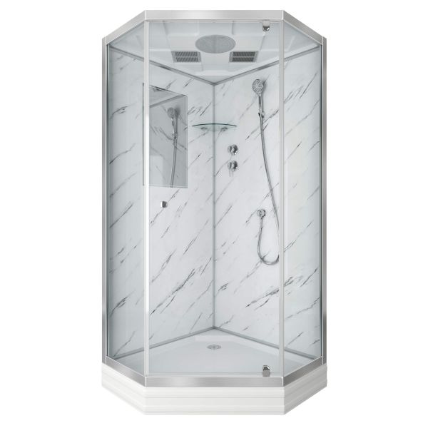 Душевая кабина Niagara Luxe NG-7701DM 90x90 см Мрамор