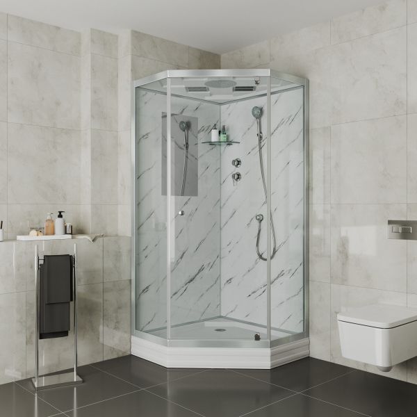 Душевая кабина Niagara Luxe NG-7701DM 90x90 см Мрамор