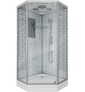 Душевая кабина Niagara Luxe NG-7702DW 100x100 см серебро