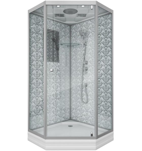 Душевая кабина Niagara Luxe NG-7702DW 100x100 см серебро