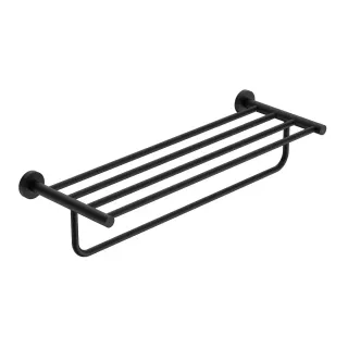 Полка для полотенец AQUAme Trento AQM7206MB чёрный матовый