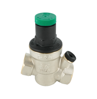 Редуктор давления, ELSEN, мембранный, 3/4, В, давление на выходе, бар-1-6,5, PN, бар-25, T°C -80, латунь, EPR03.3434, с фильтром, с сменным картриджем