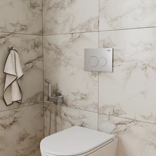 Клавиша смыва D&K Bayern DB1529002.2  (арт.инсталл DI8050127), матовый хром