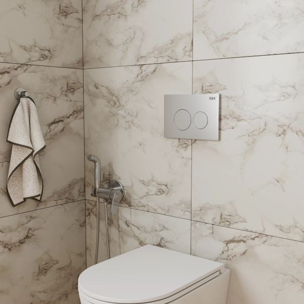 Клавиша смыва D&K Bayern DB1529002.2  (арт.инсталл DI8050127), матовый хром