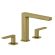 Смеситель для раковины Kludi Renon 42393N075 брашированное золото
