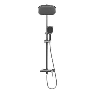 Душевая стойка Grossman Alba 500.K35.06.100/210 хром/чёрный