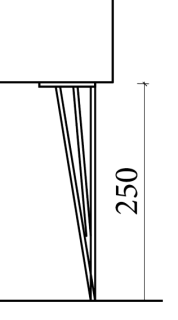 Ножки Armadi Art LUCIDO для Пенал Armadi Artа хром пара хром