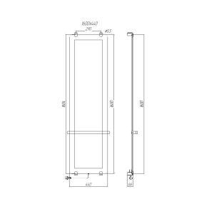 Электрический полотенцесушитель Allen Brau Infinity 00288922 44х160 см