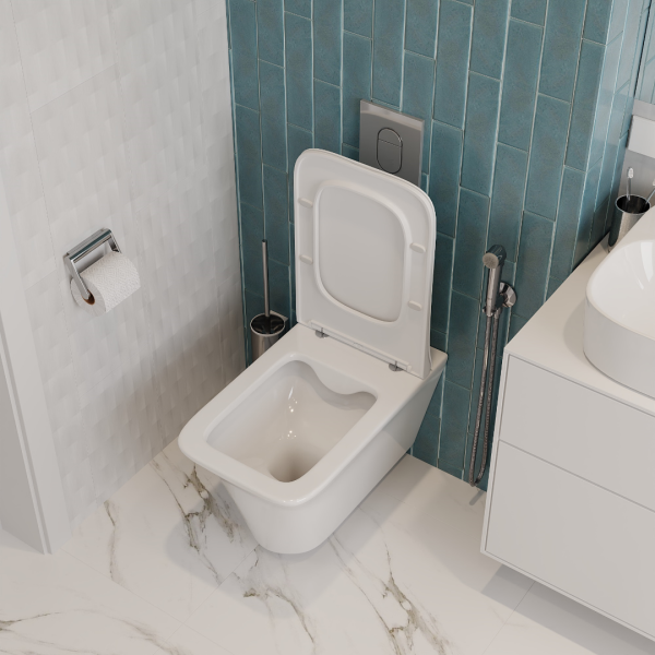 Подвесной унитаз Cerutti SPA Nivolet Aria CT7779 безободковый белый