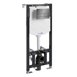 Система инсталляции для унитазов WasserKRAFT Aller 10TLT.010.ME.PB04 с кнопкой смыва