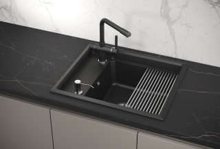 Мойка кухонная Granula Kitchen Space 6004, ШВАРЦ Мойка кухонная Granula Kitchen Space 6004, ШВАРЦ